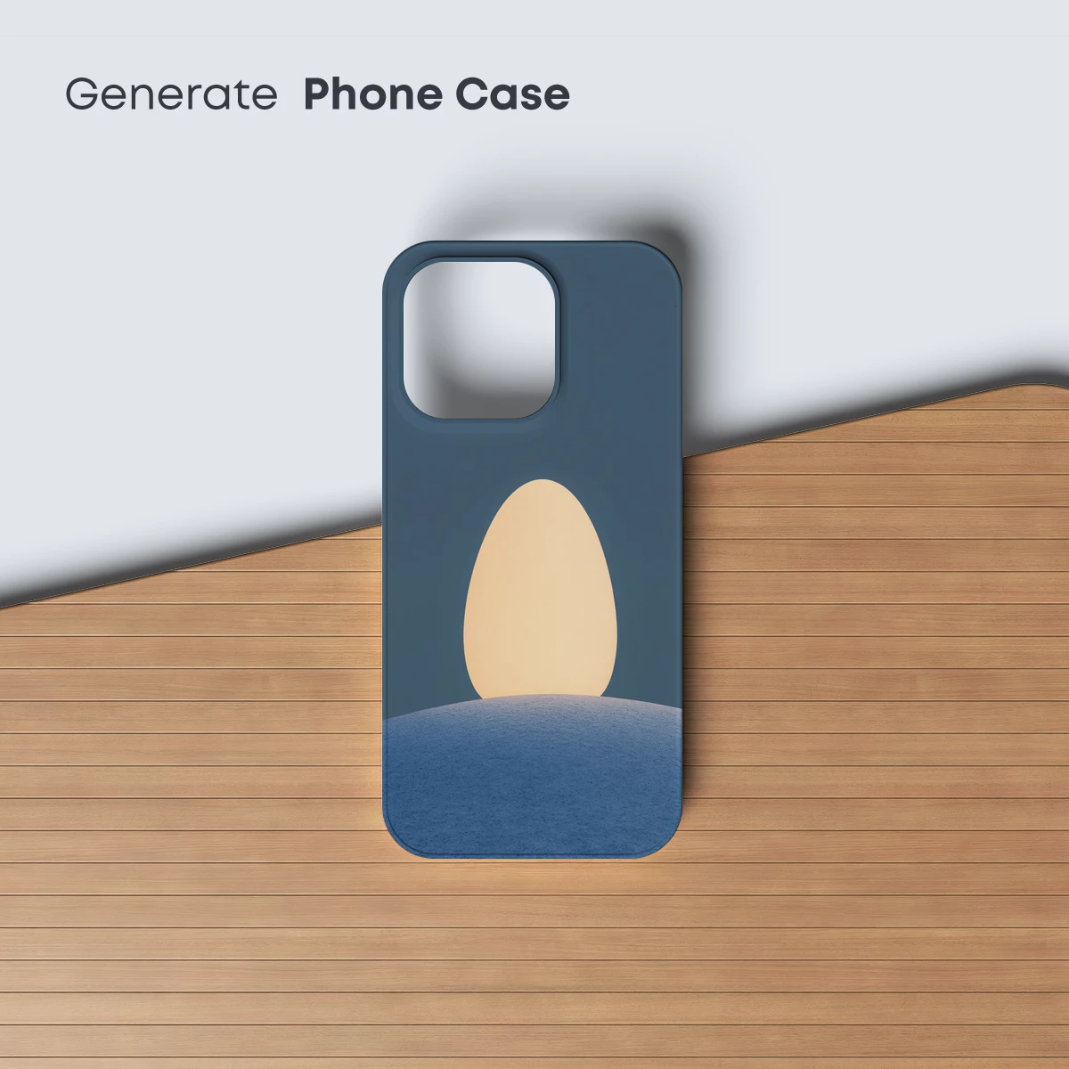 Ethereal Egg on Horizon: Minimalist Zen Art - Image 3