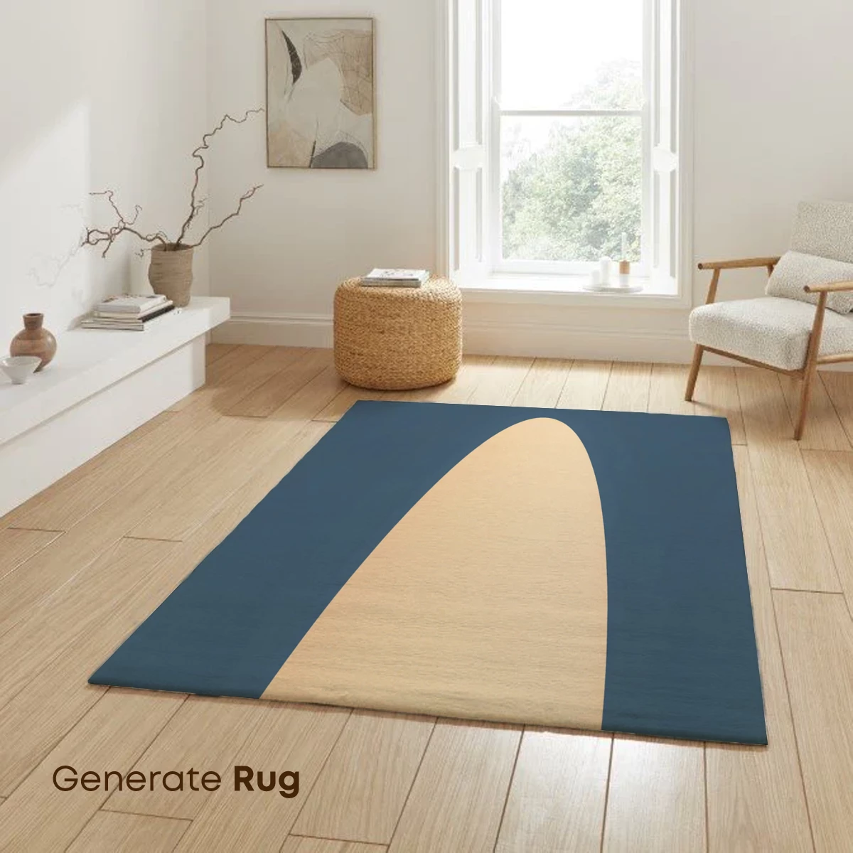 Ethereal Egg on Horizon: Minimalist Zen Art - Image 6