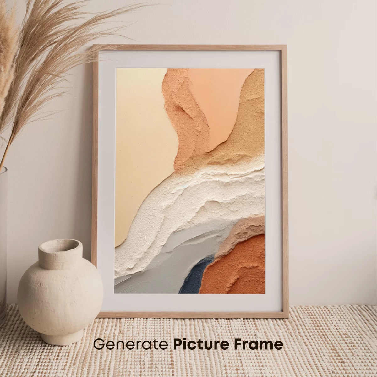 Abstract Earth Tones: Textured Harmony - Image 7