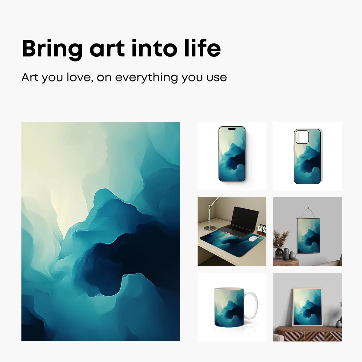 Ethereal Blue Abyss: A Fluid Odyssey