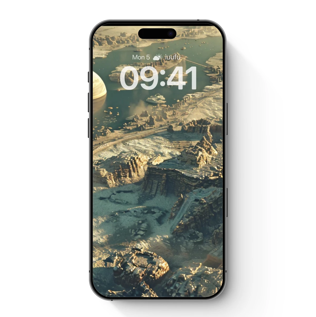 Desert Oasis with Futuristic Dome and Pyramids Desert Oasis with Futuristic Dome and Pyramids