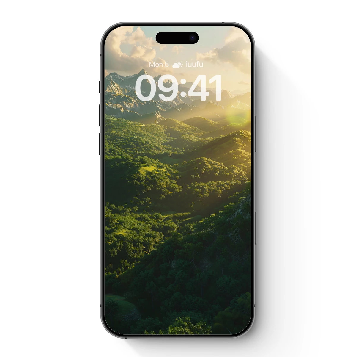 Golden Dawn Over Verdant Peaks