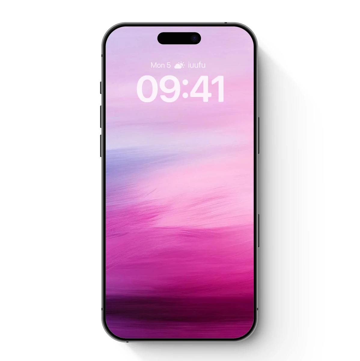 Blurred Dawn Symphony: Pink and Blue Abstract Flow