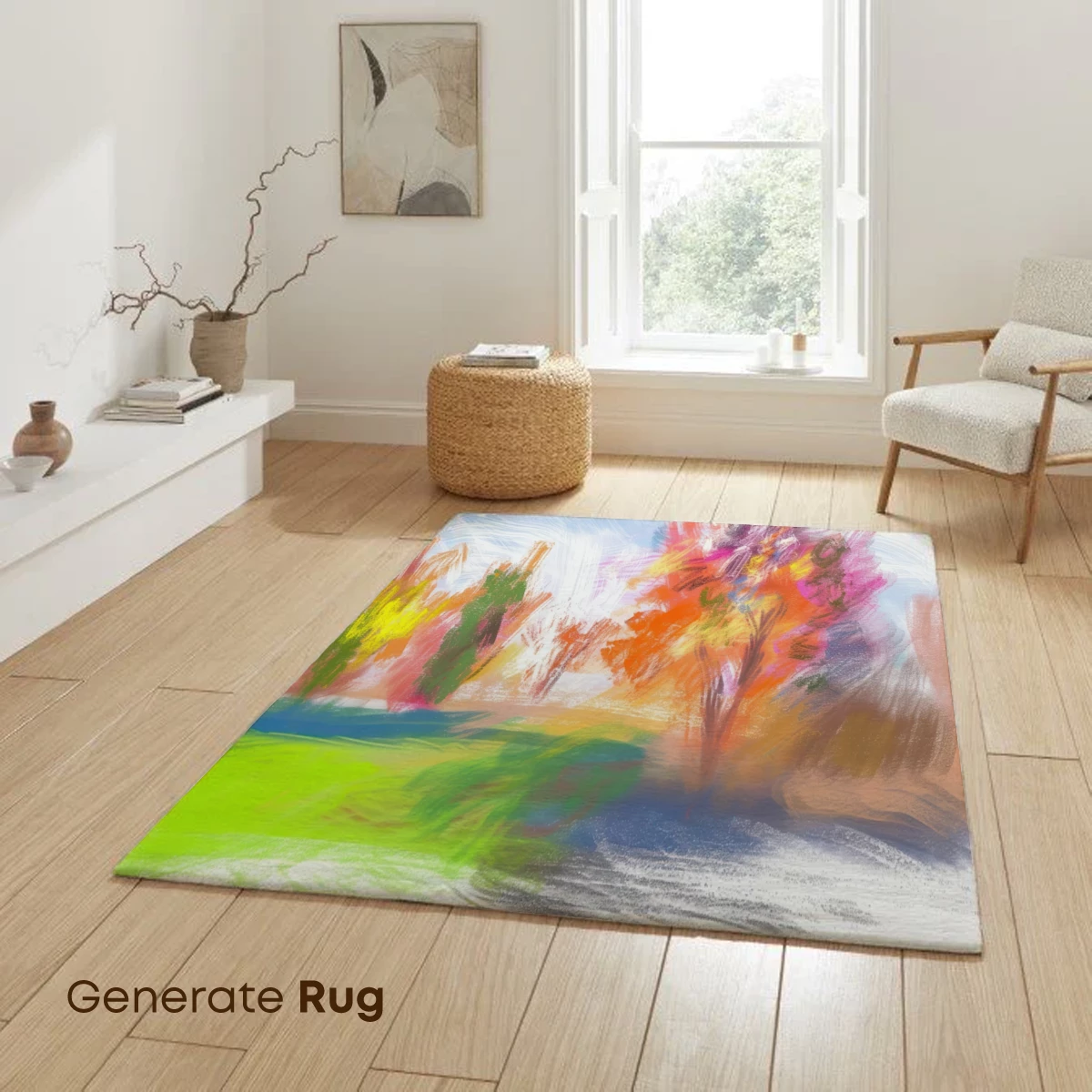 Autumnal Impression: Brushstroke Symphony - Image 6