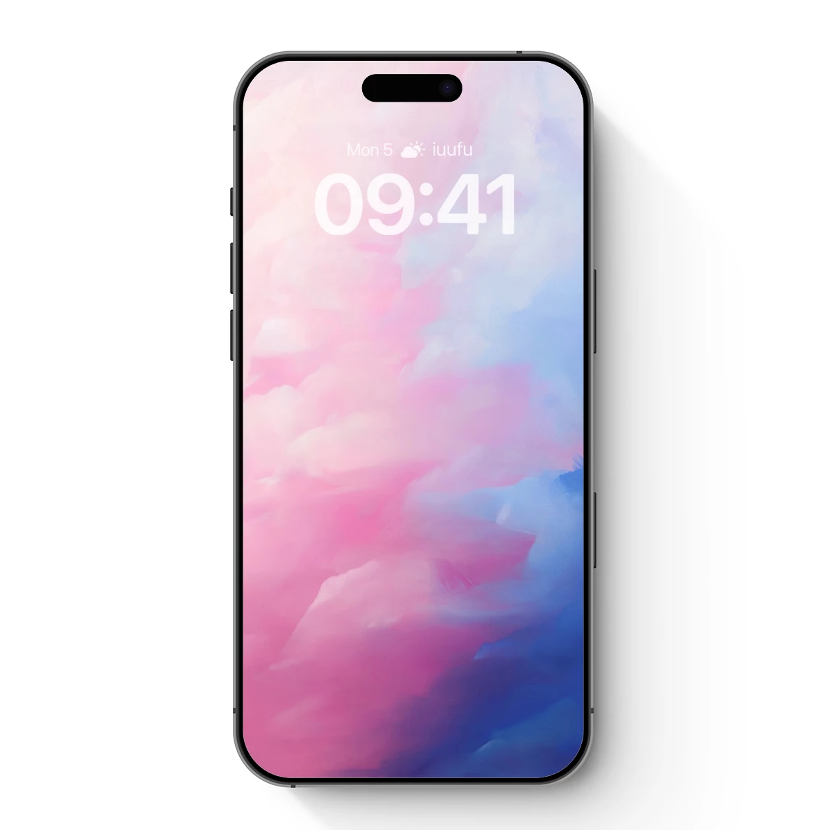 Abstract Cloudscape: Pink and Blue Harmony