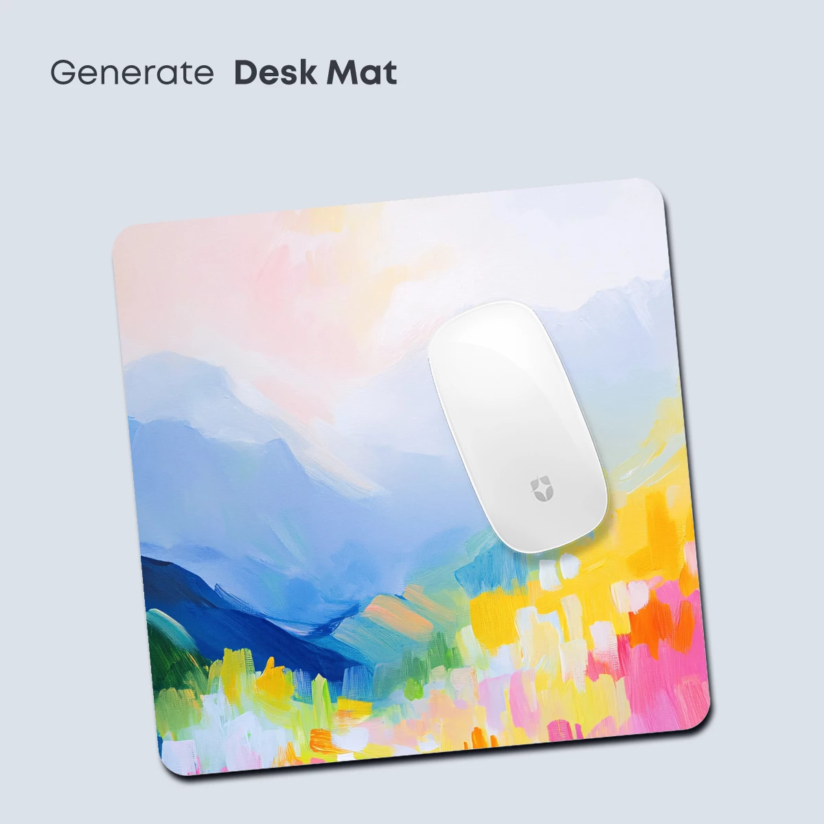 Abstract Mountain Symphony in Pastel Hues - Image 4