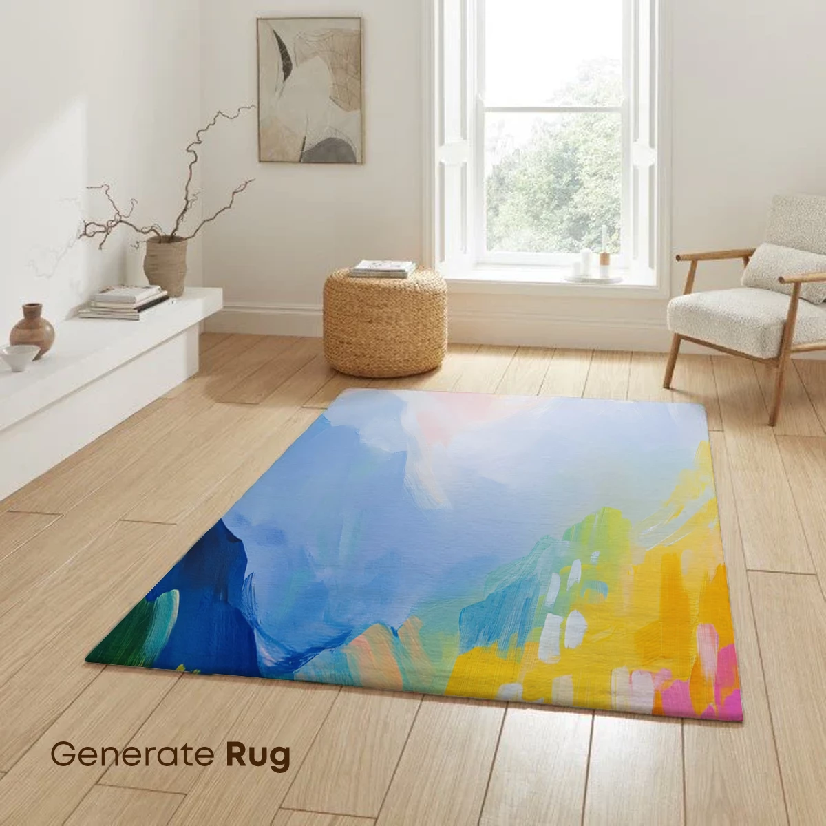 Abstract Mountain Symphony in Pastel Hues - Image 6