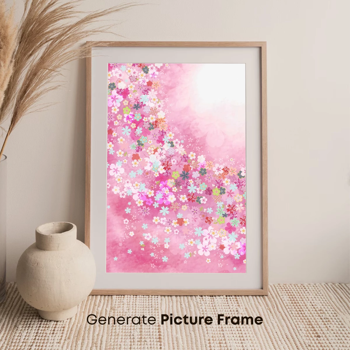 Blossom Symphony: A Watercolor Floral Dance - Image 7