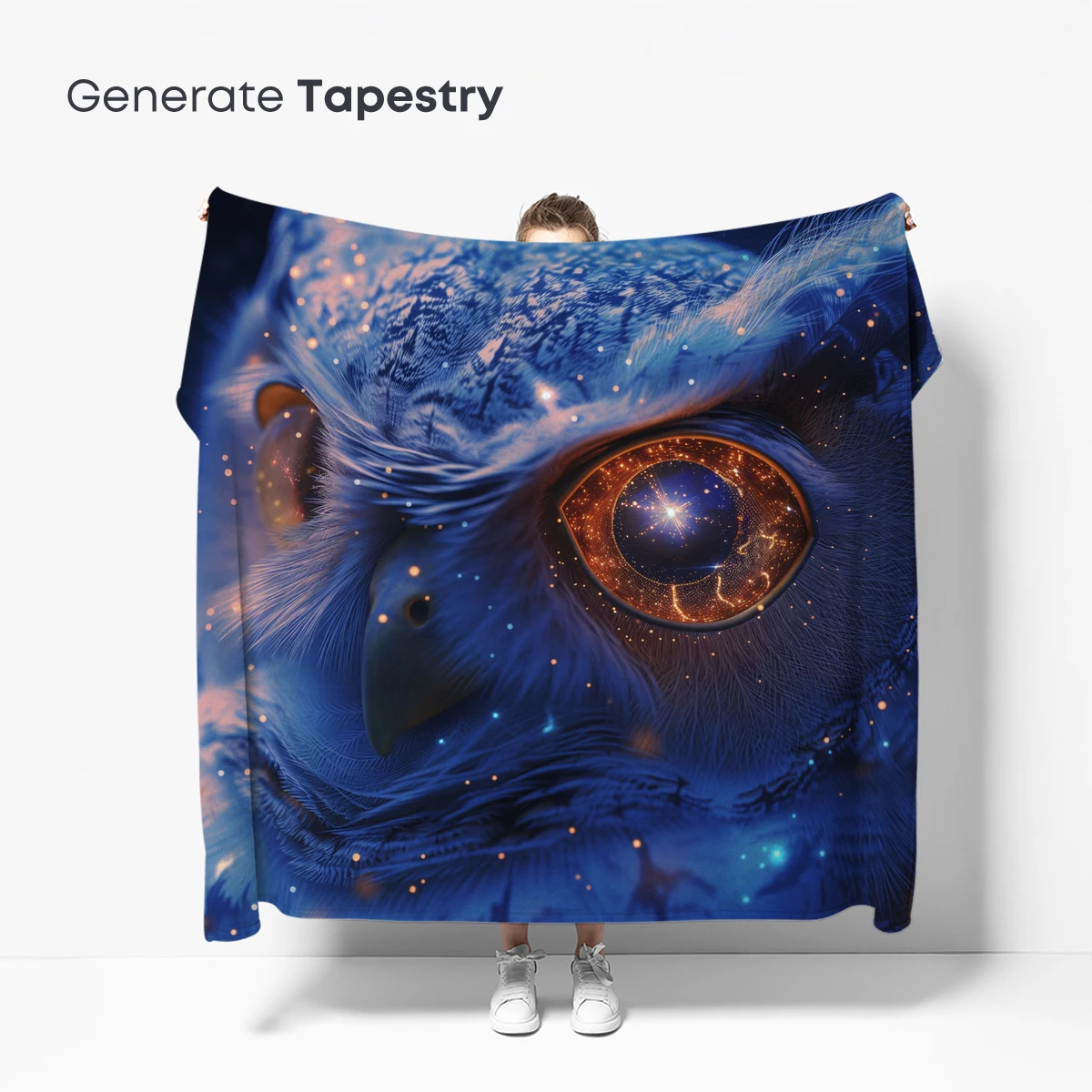 Cosmic Owl: Starry Night Vision - Image 5