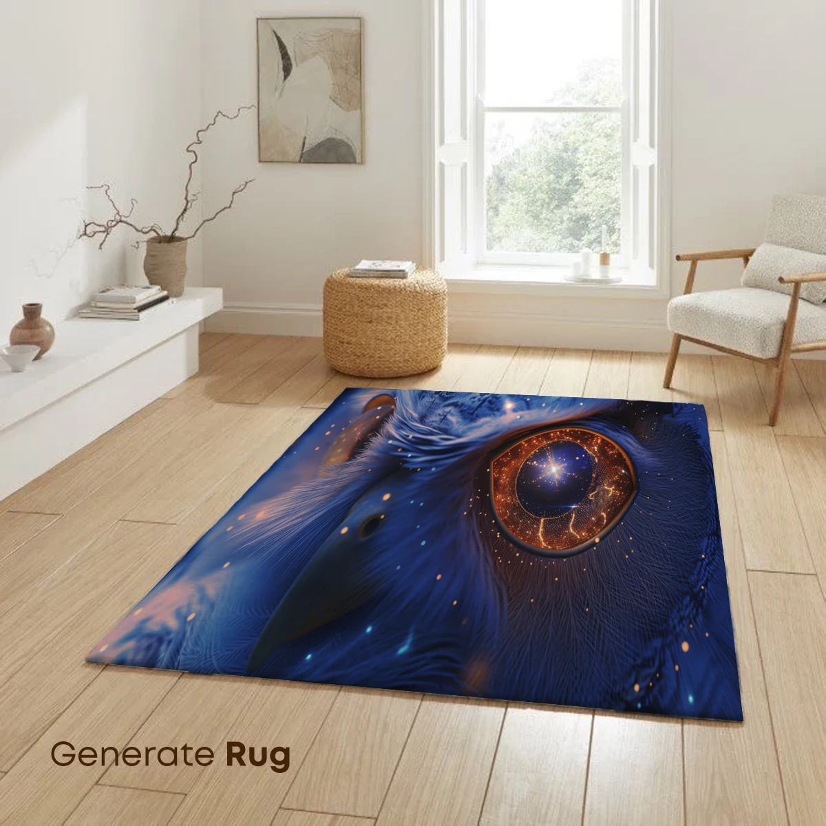 Cosmic Owl: Starry Night Vision - Image 6