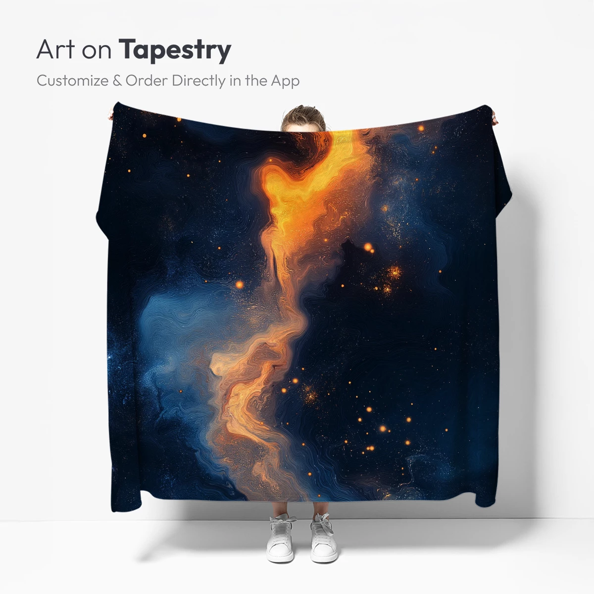 Cosmic Fire Dance: Abstract Nebula Art - Image 5