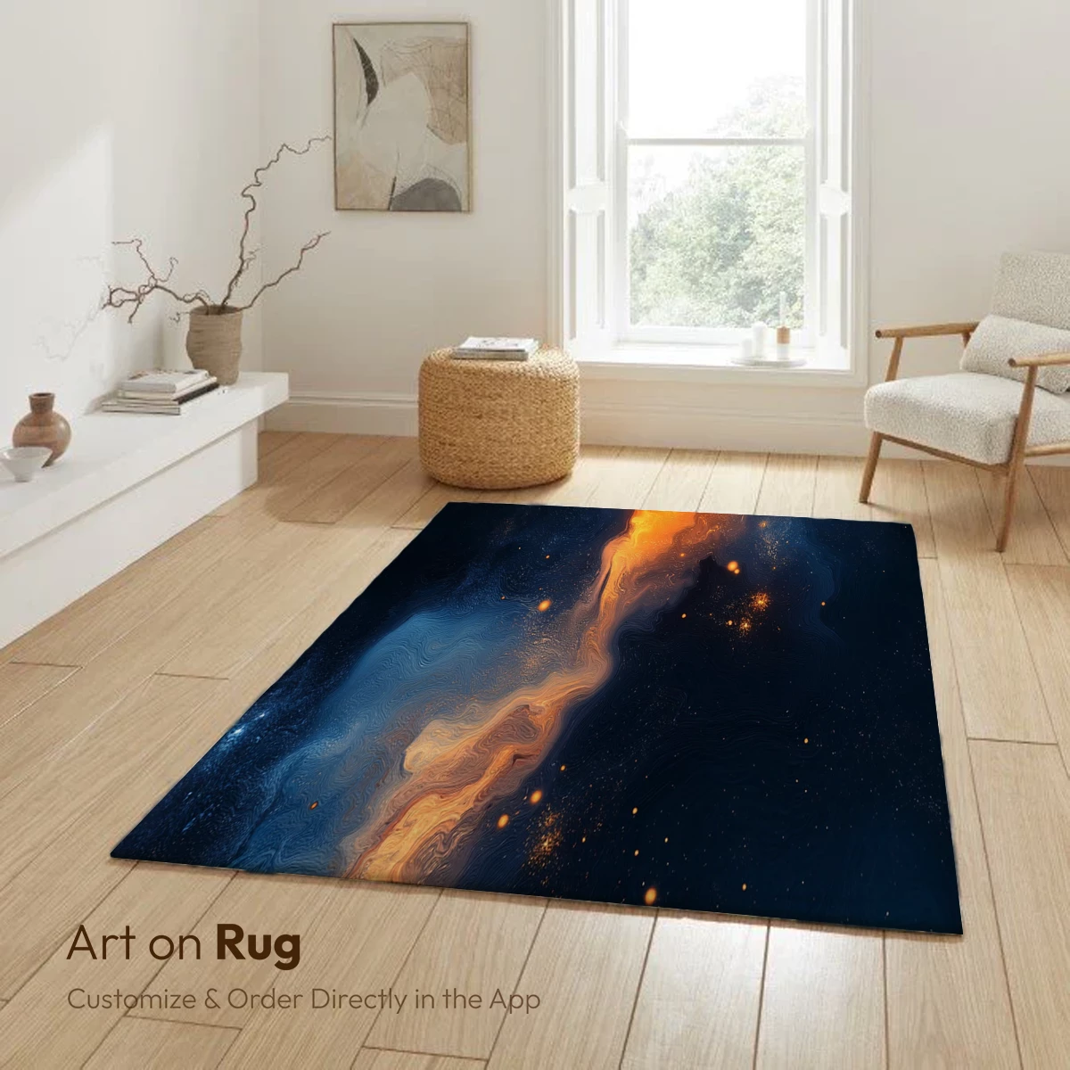 Cosmic Fire Dance: Abstract Nebula Art - Image 6