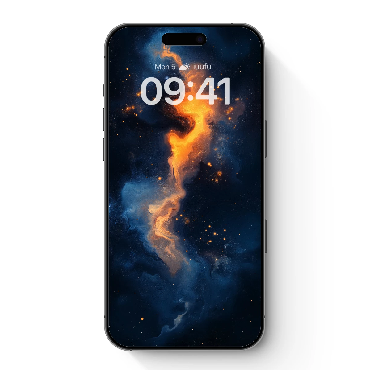 Cosmic Fire Dance: Abstract Nebula Art