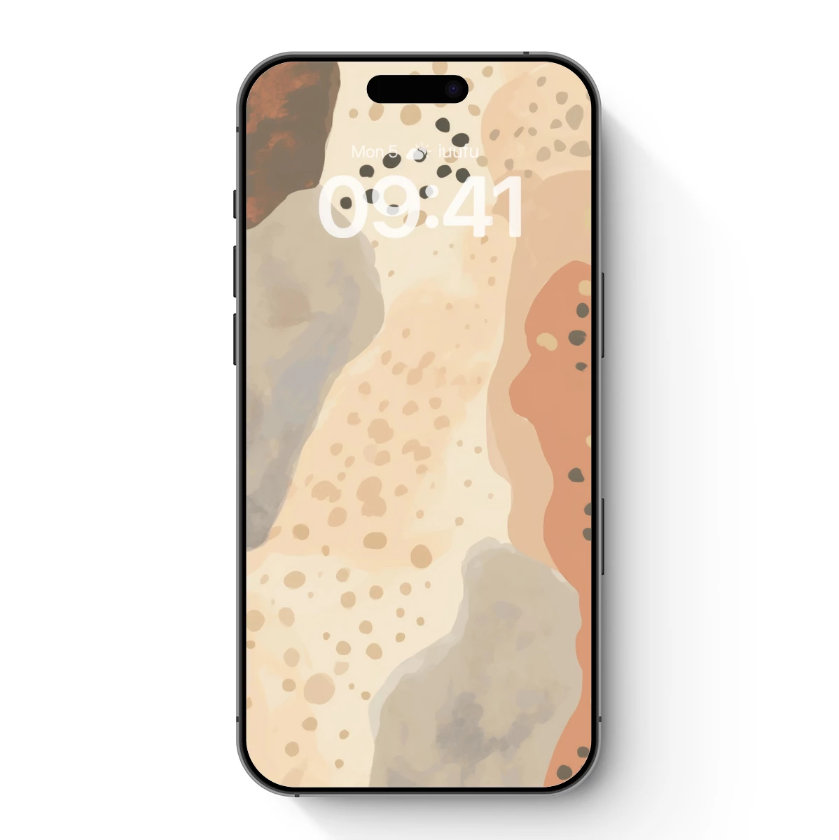 Abstract Terracotta Mosaic: Dotted Earth Tones