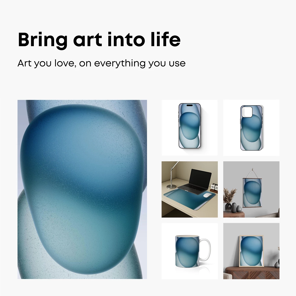 Ethereal Blue Spheres: A Study in Transparency and Depth - Image 2