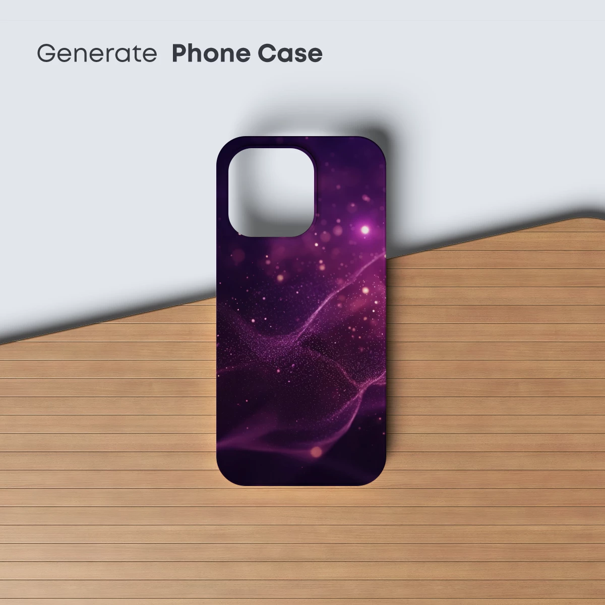 Ethereal Cosmic Veil: Stardust Waves in Violet - Image 3