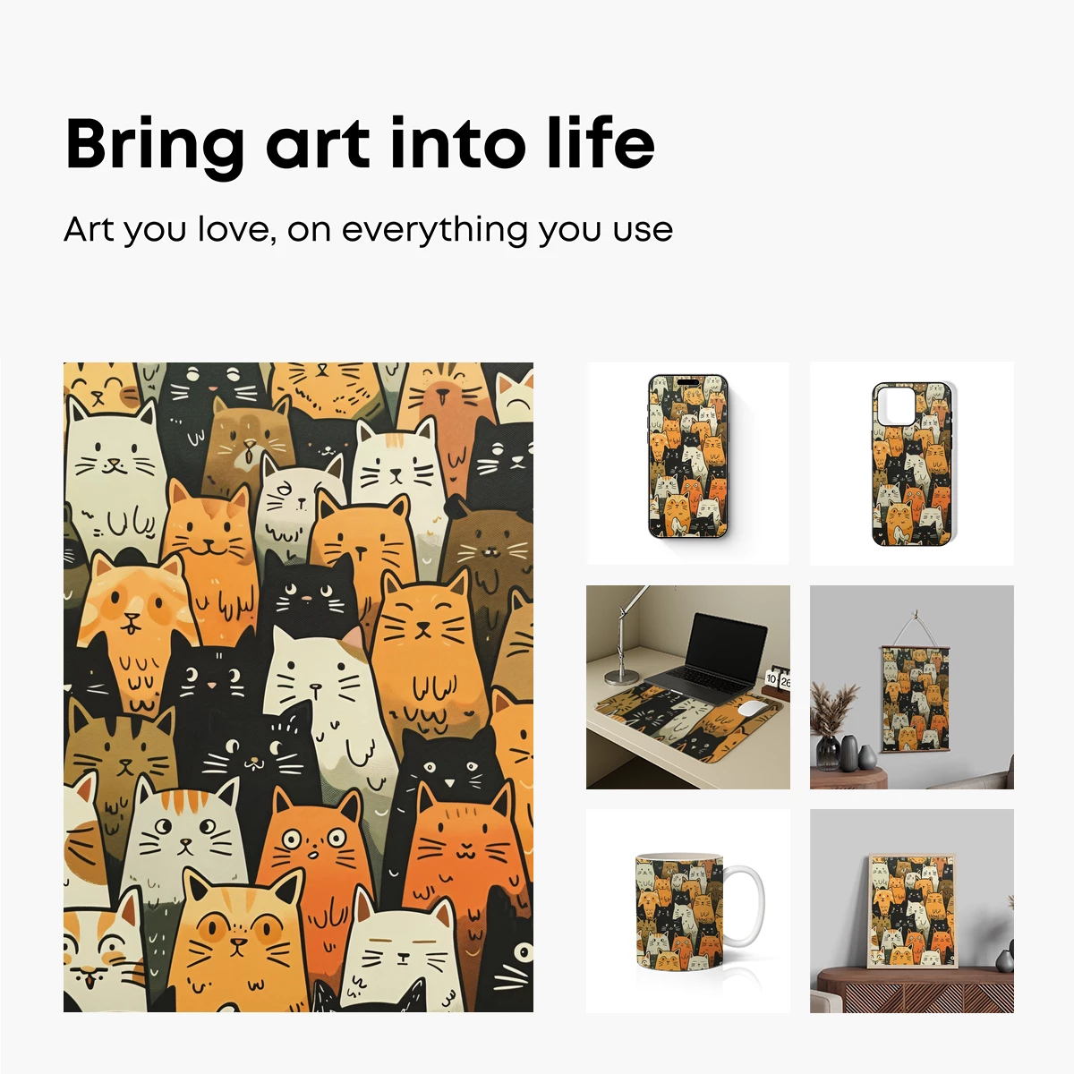 Cats in Harmony: A Whimsical Feline Gathering - Image 2