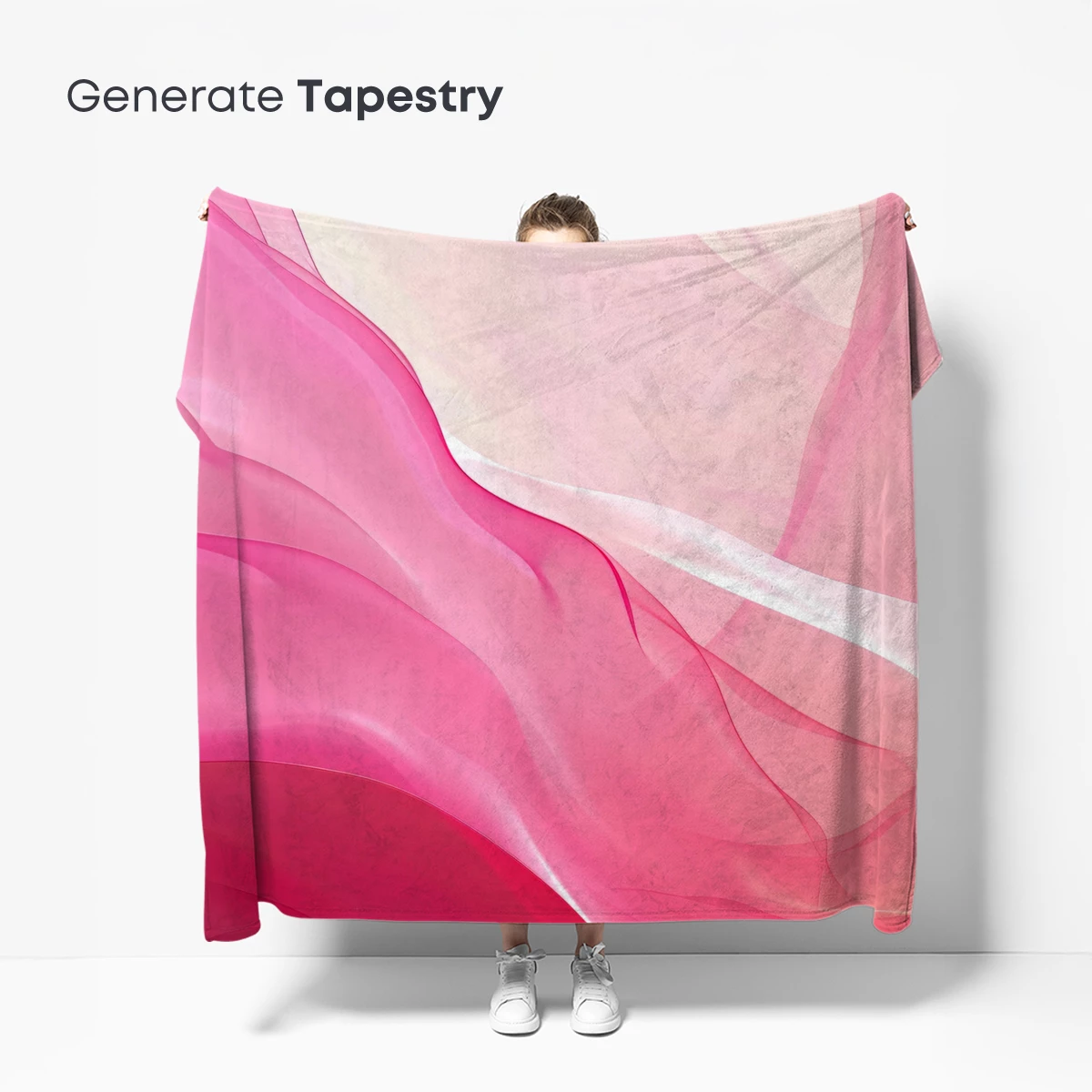 Ethereal Pink Waves: A Dance of Silk and Light - Image 5