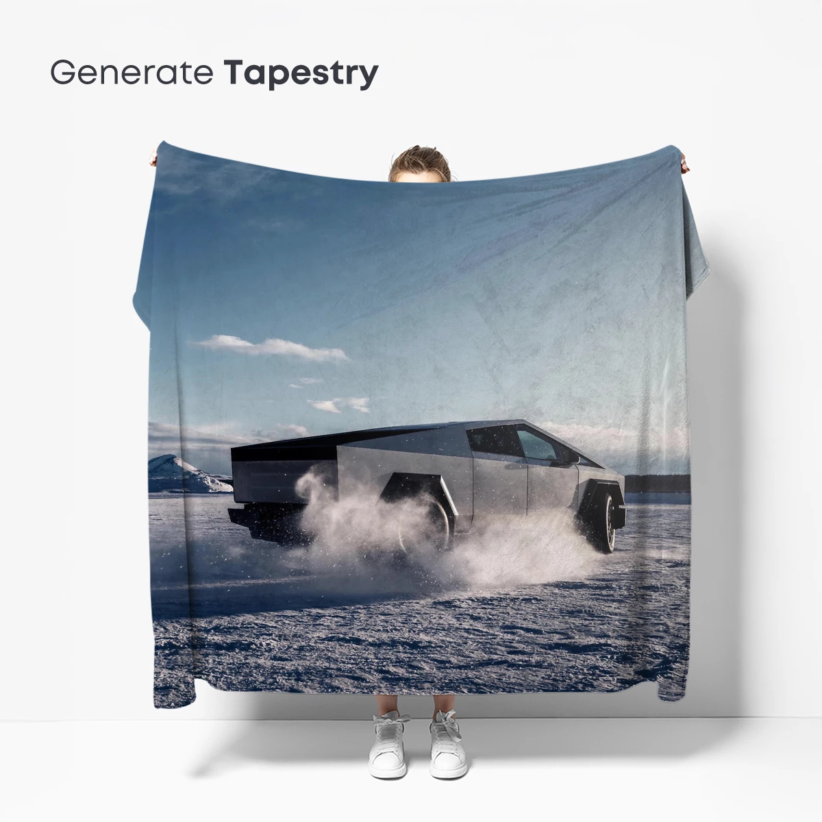 Futuristic Pickup in Snowy Wilderness - Image 5