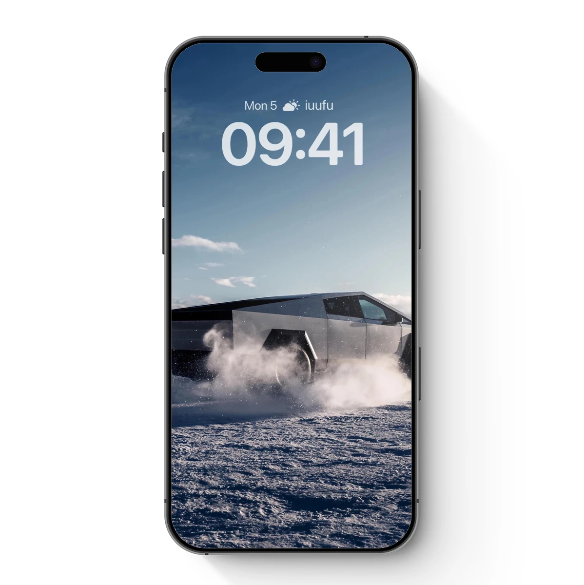 Futuristic Pickup in Snowy Wilderness