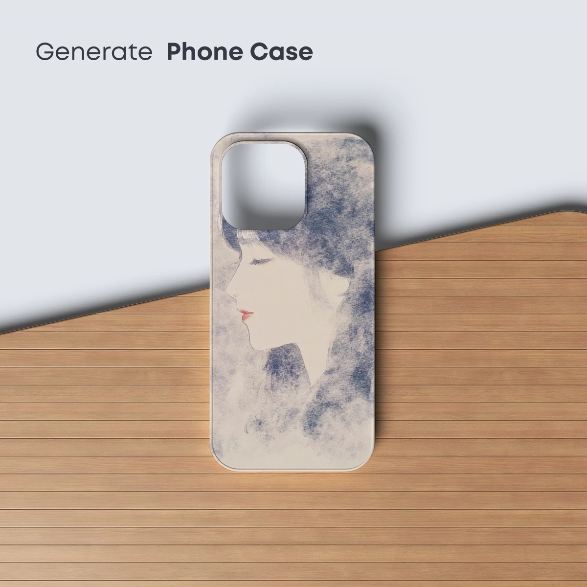 Ethereal Profile in Blue Hues - Image 3