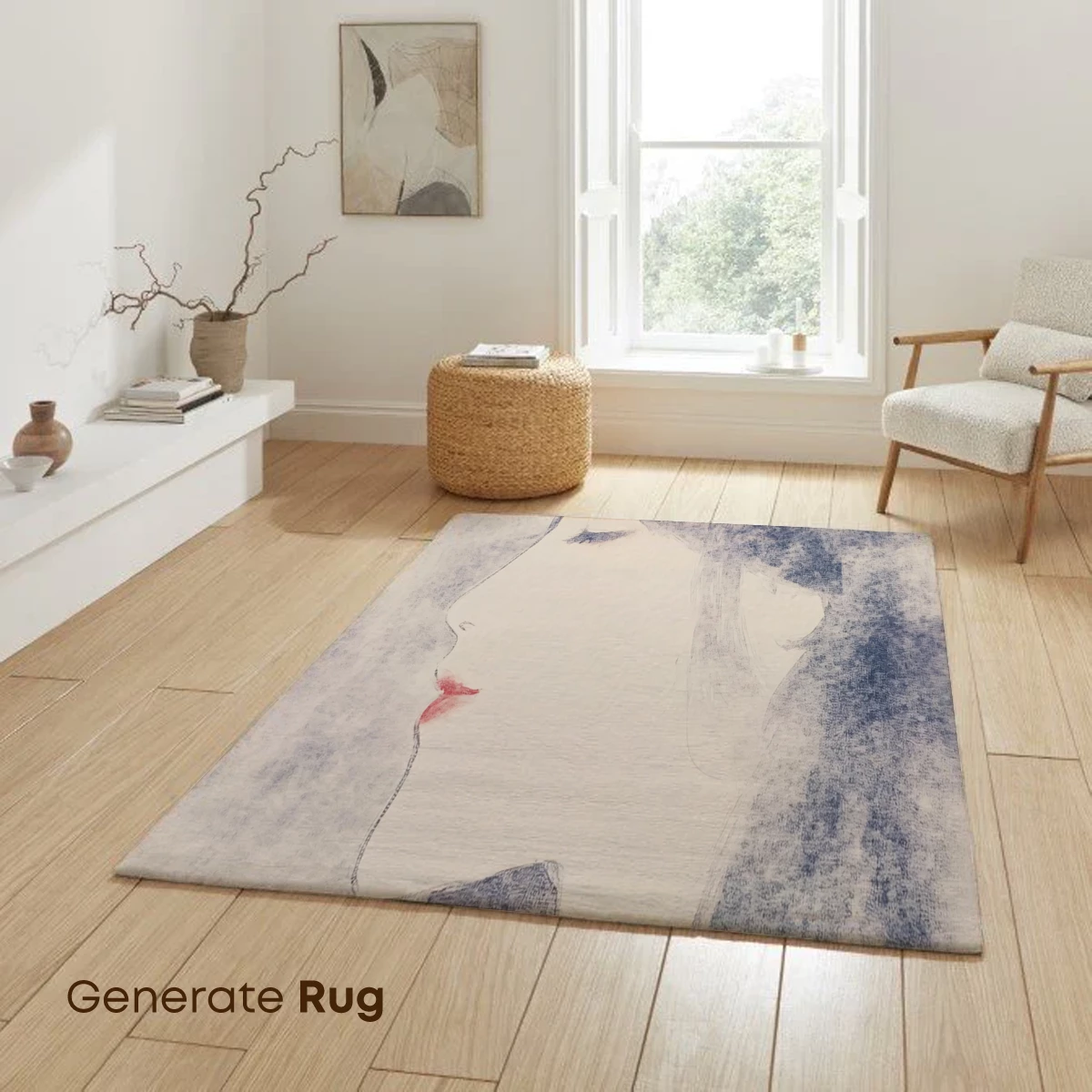 Ethereal Profile in Blue Hues - Image 6