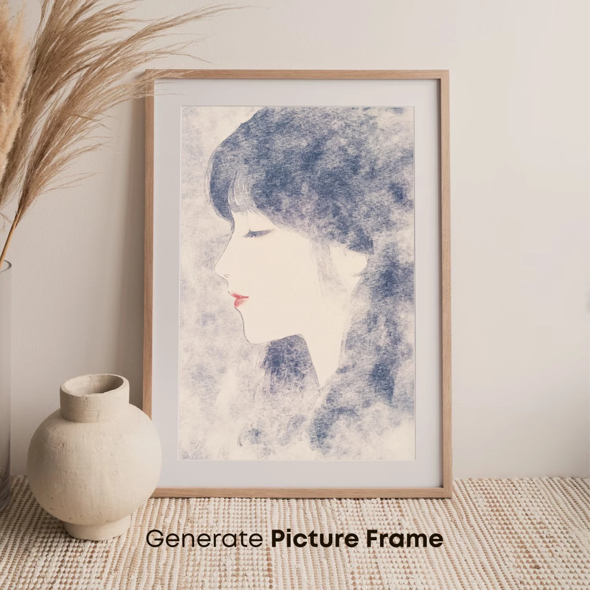 Ethereal Profile in Blue Hues - Image 7