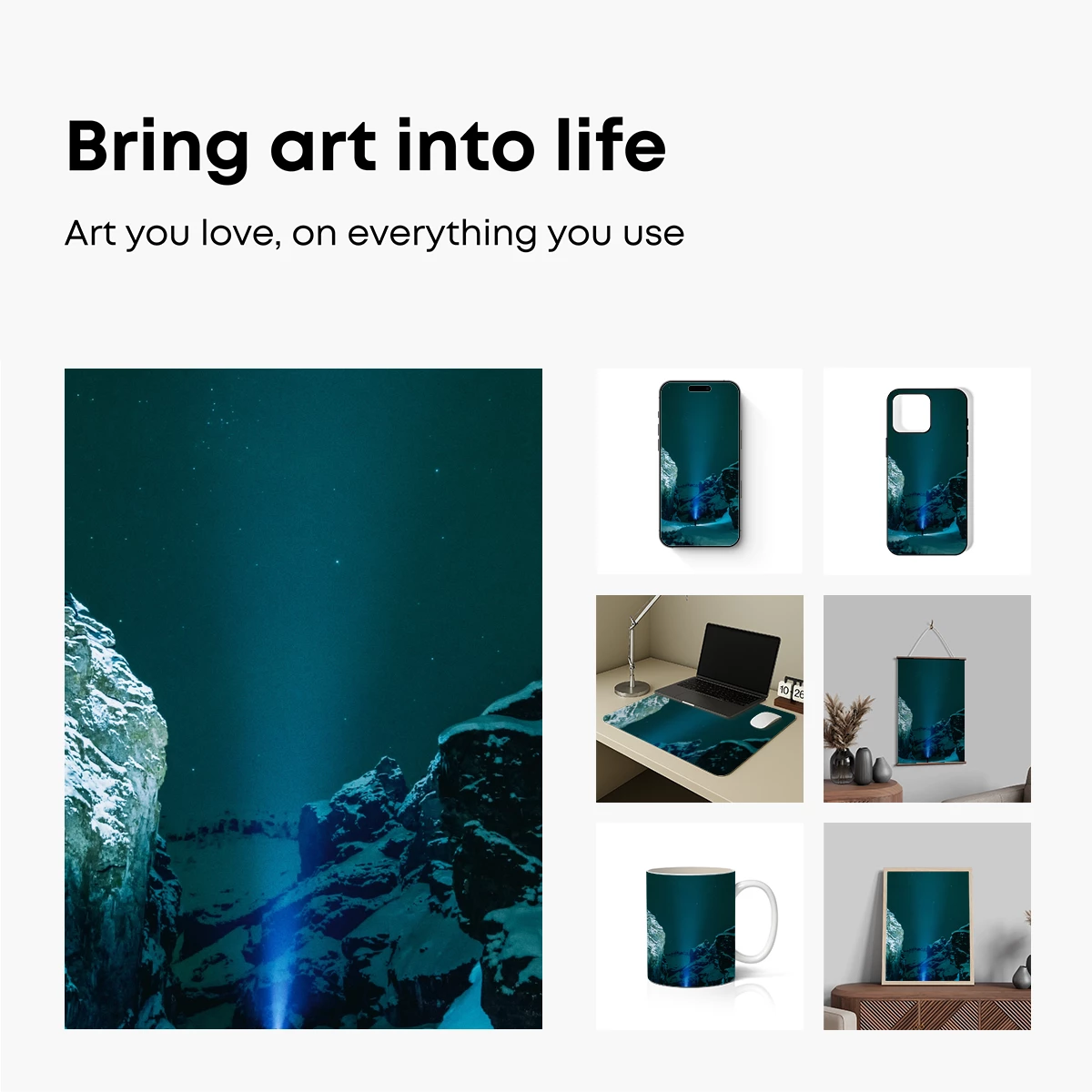 Illuminated Winter Canyon - Image 2