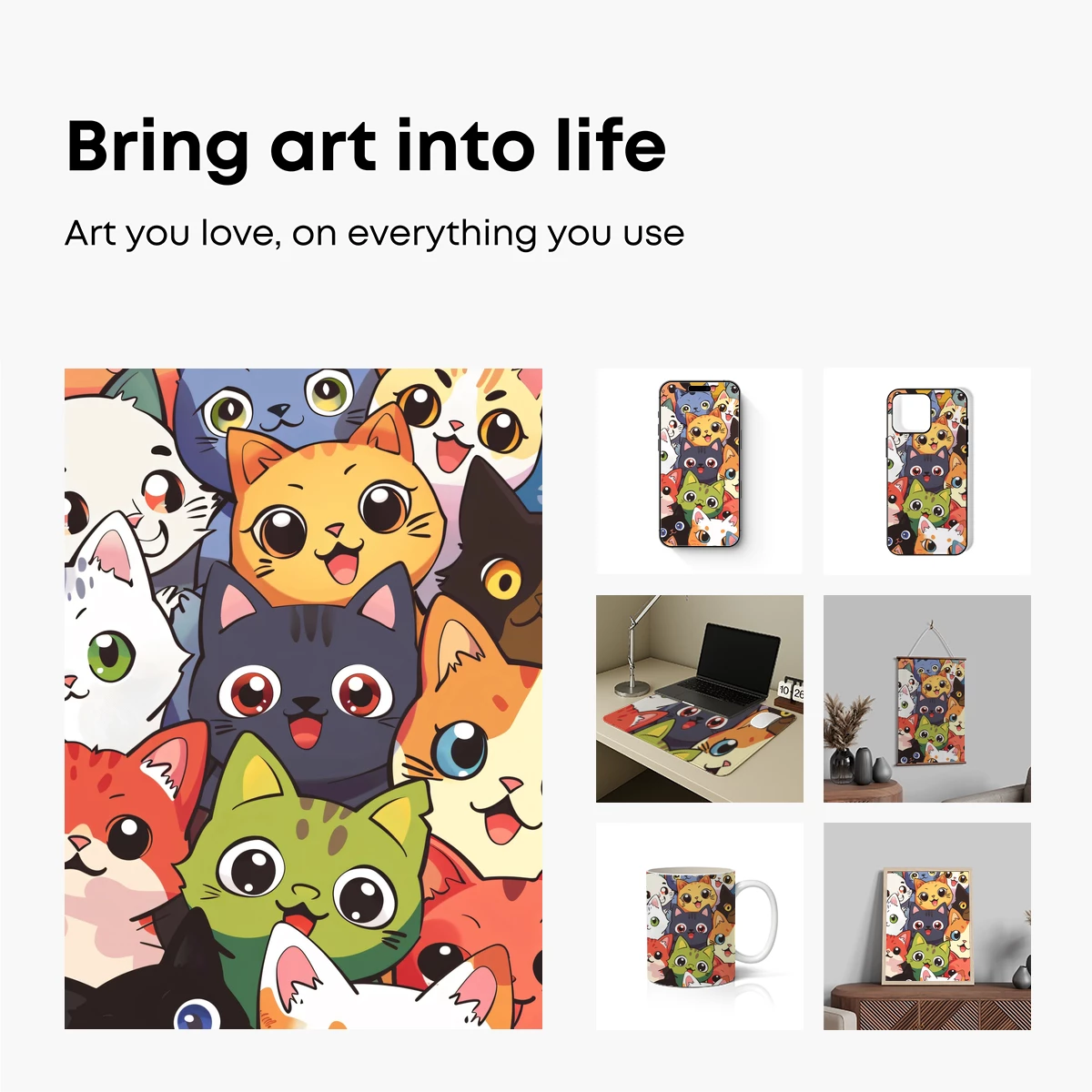 Chibi Cat Crew: Whimsical Feline Gathering - Image 2