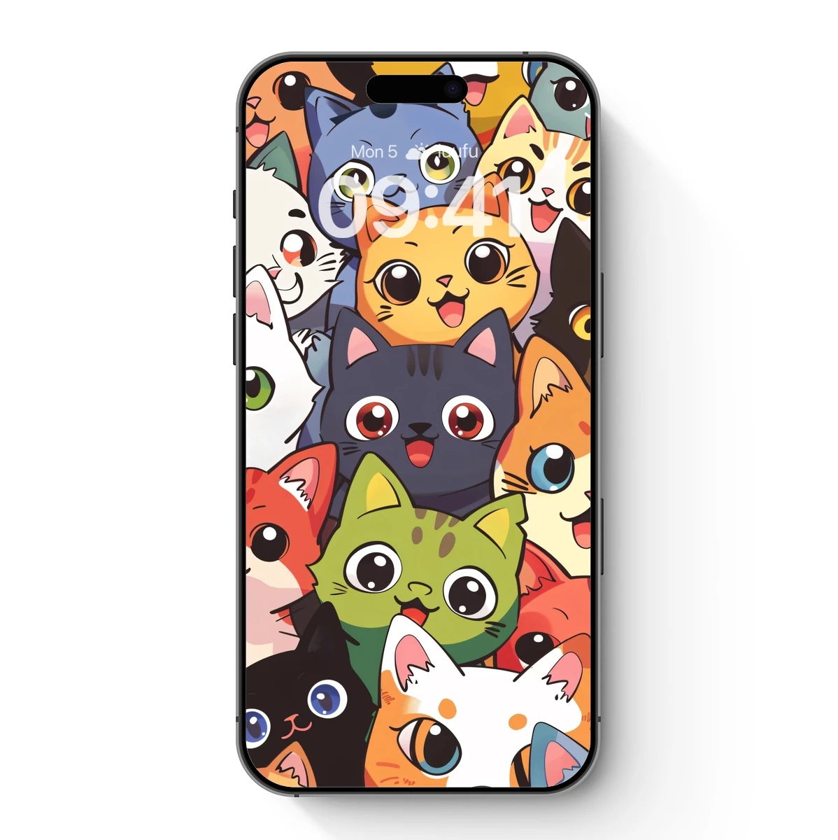 Chibi Cat Crew: Whimsical Feline Gathering