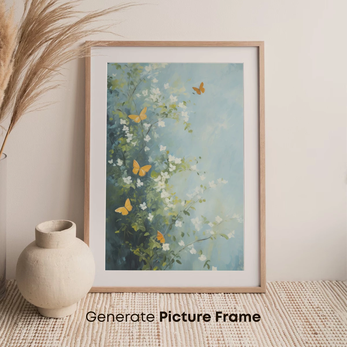 Butterfly Whisper: Ethereal Blossoms in Pastel Hues - Image 7