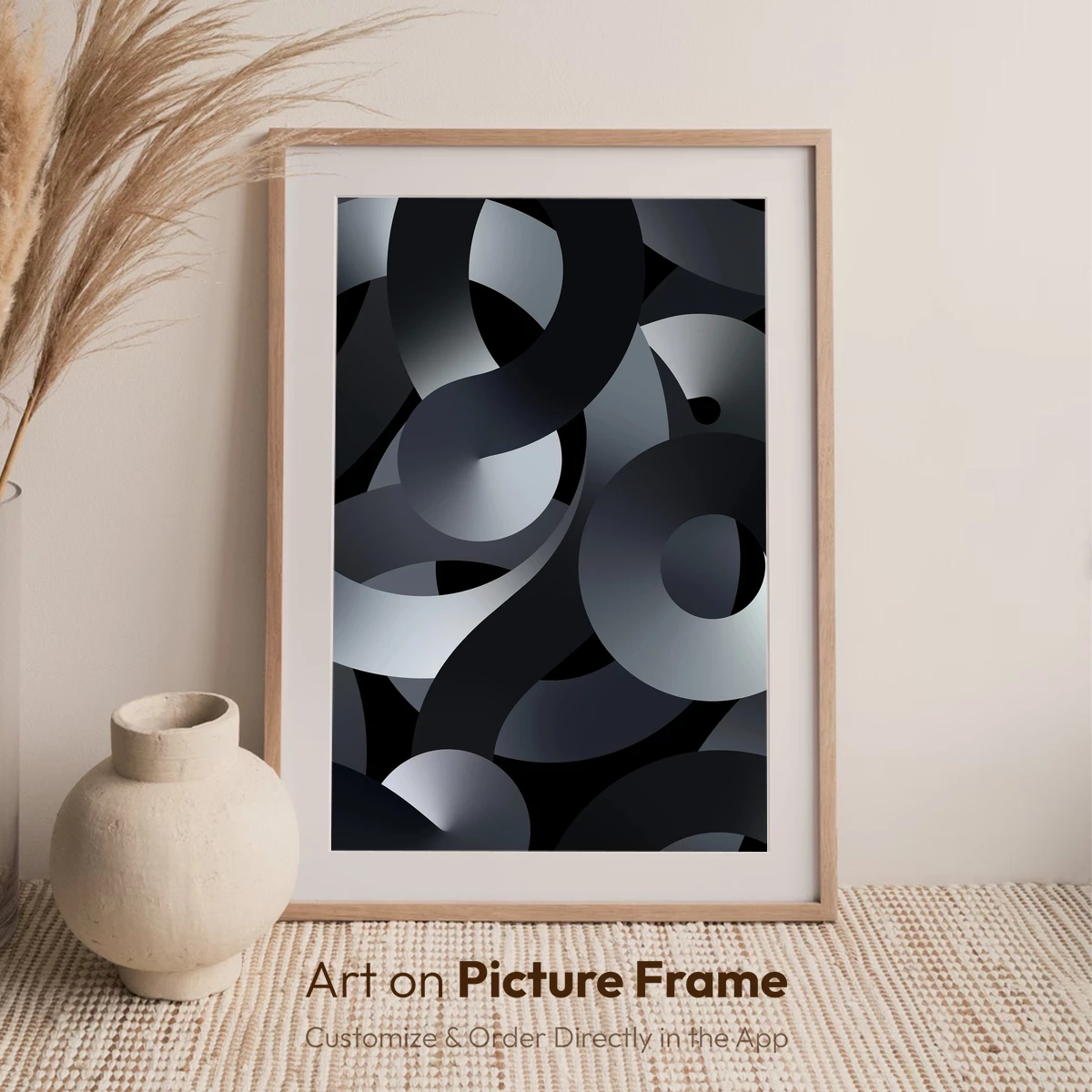 Eclipse of Shadows: Abstract Monochrome Loops - Image 6