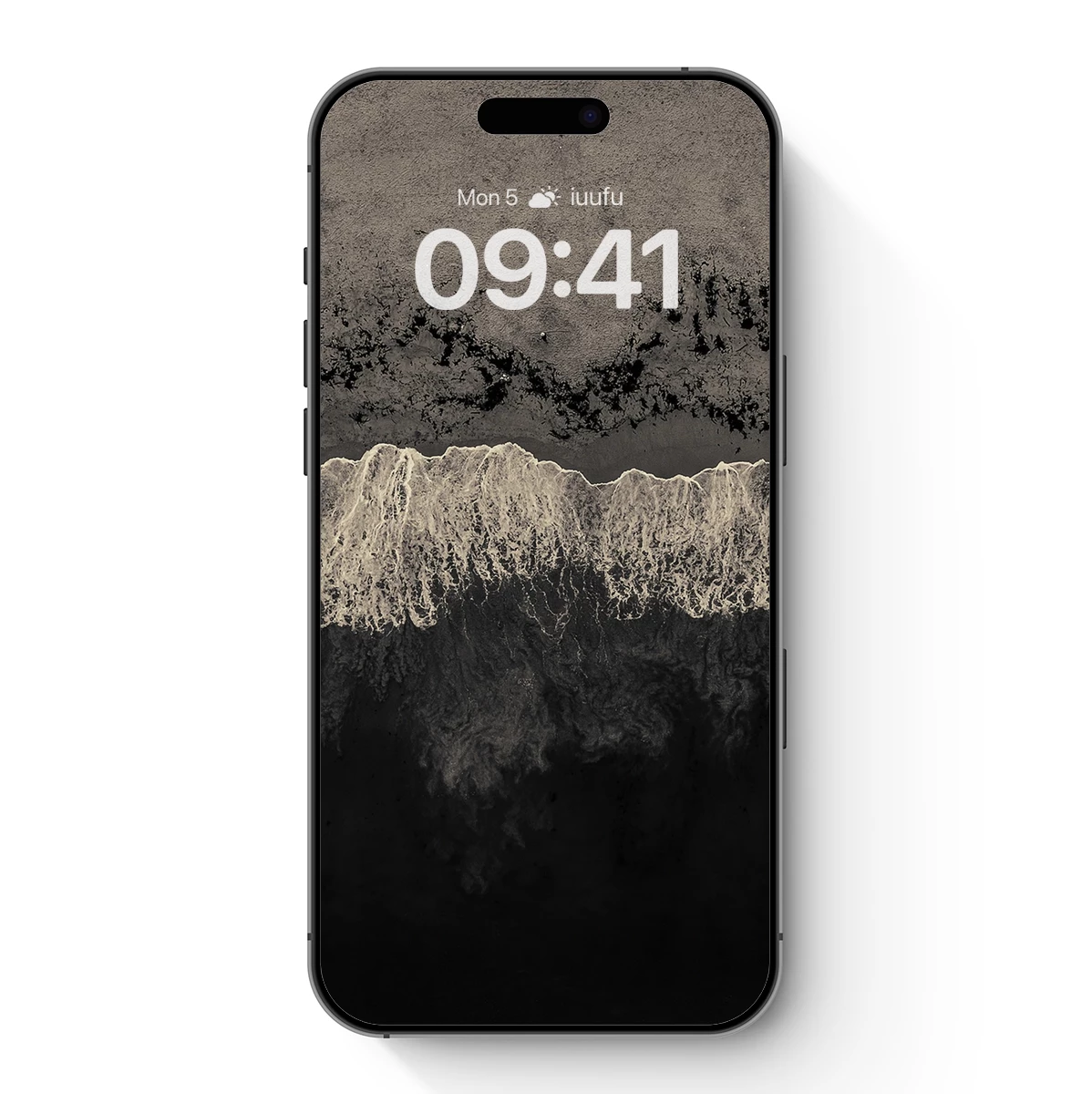 Eternal Shoreline: Monochrome Wave Symphony