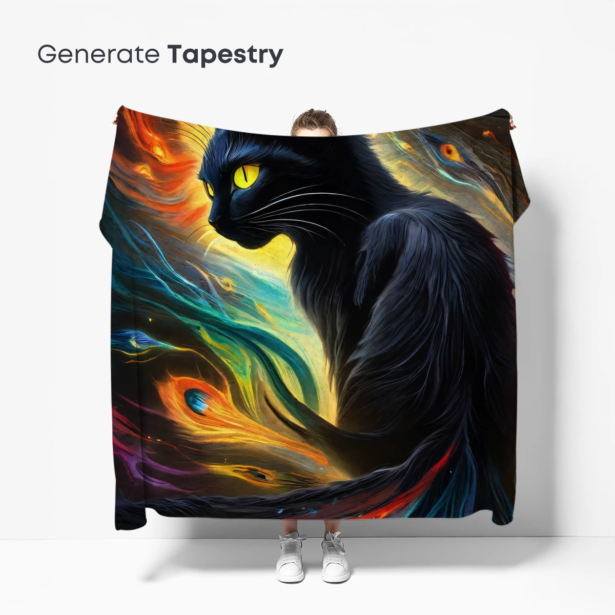 Ethereal Feline in Cosmic Vortex - Image 5