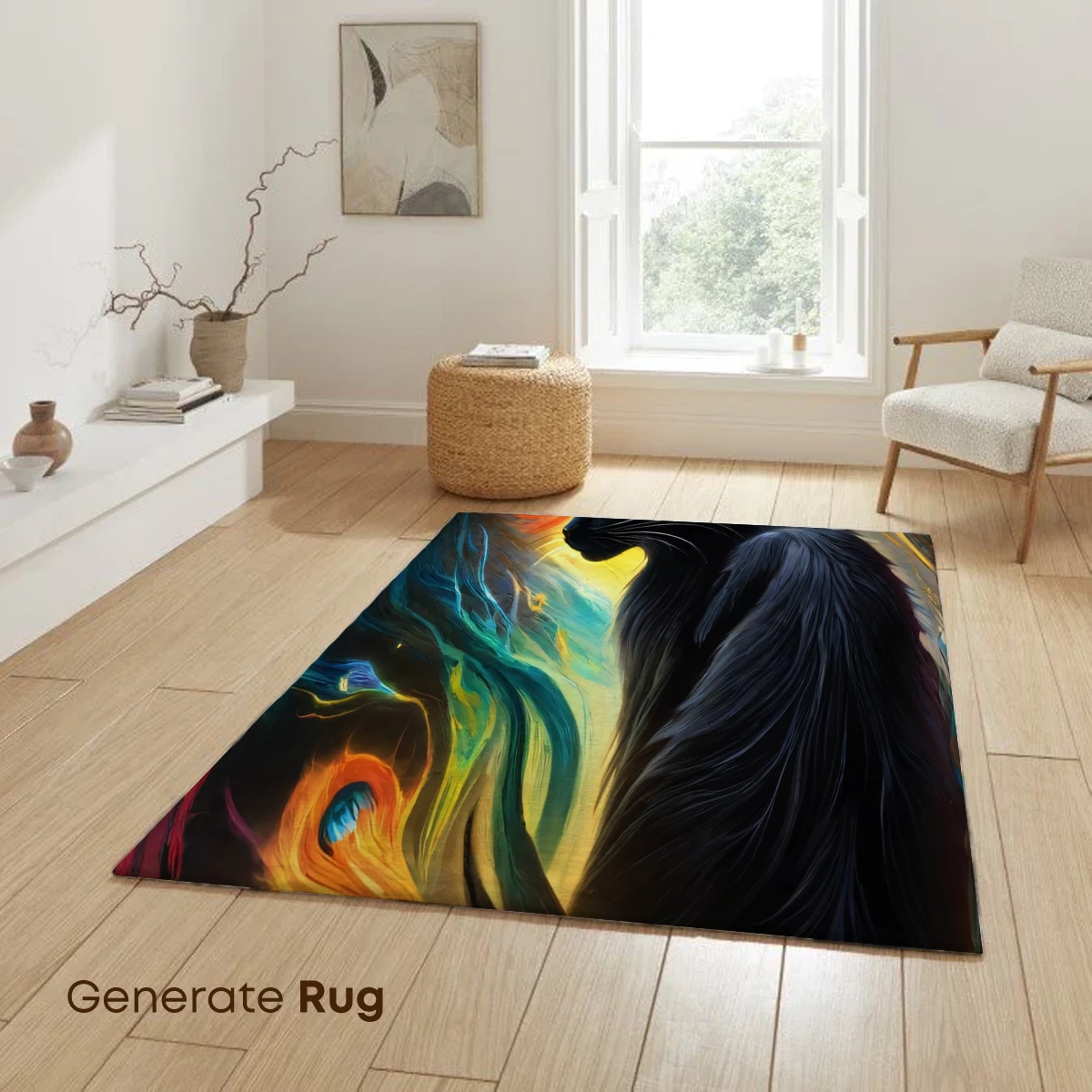 Ethereal Feline in Cosmic Vortex - Image 6