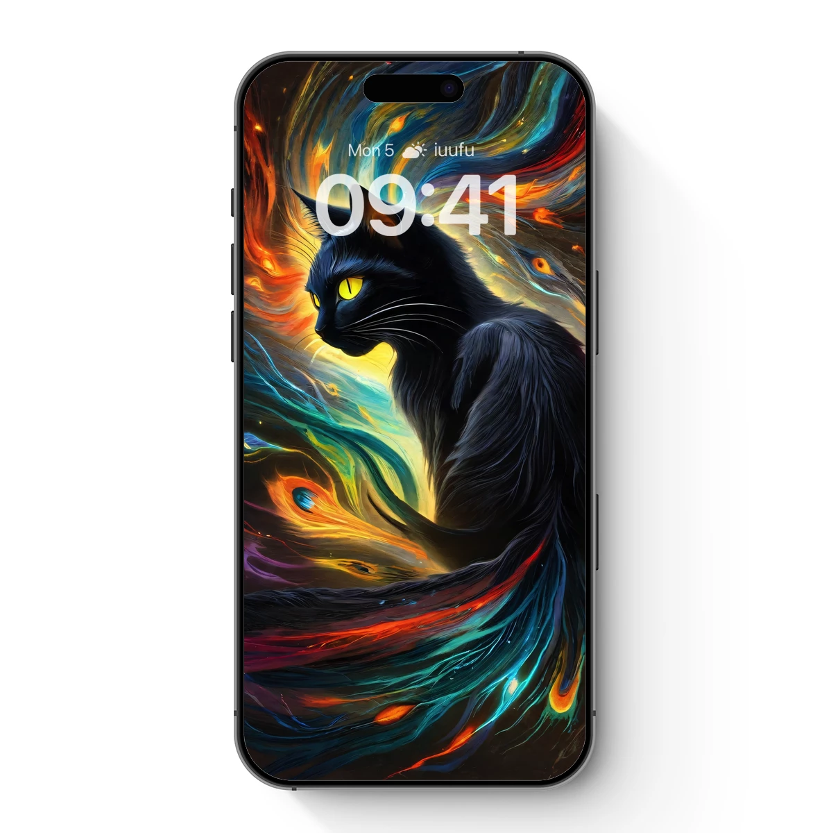 Ethereal Feline in Cosmic Vortex