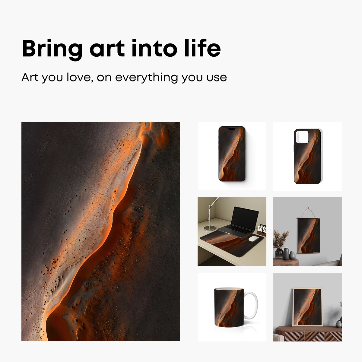 Desert Dune Symphony: Sunset's Embrace - Image 2