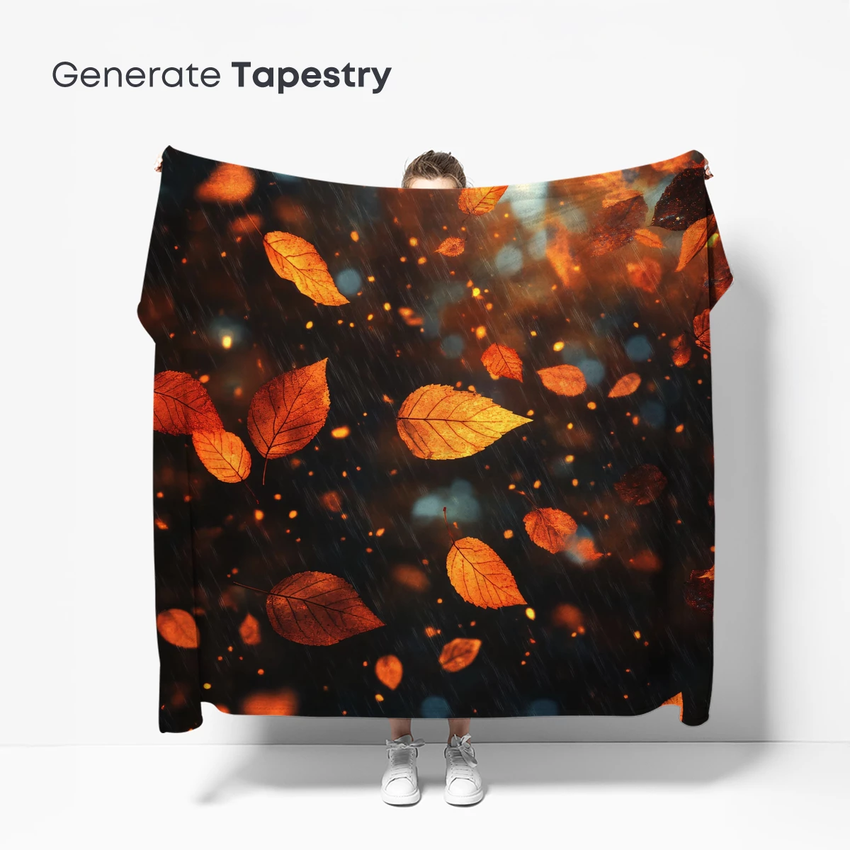 Autumn Rain Symphony: Golden Leaves Dance - Image 5