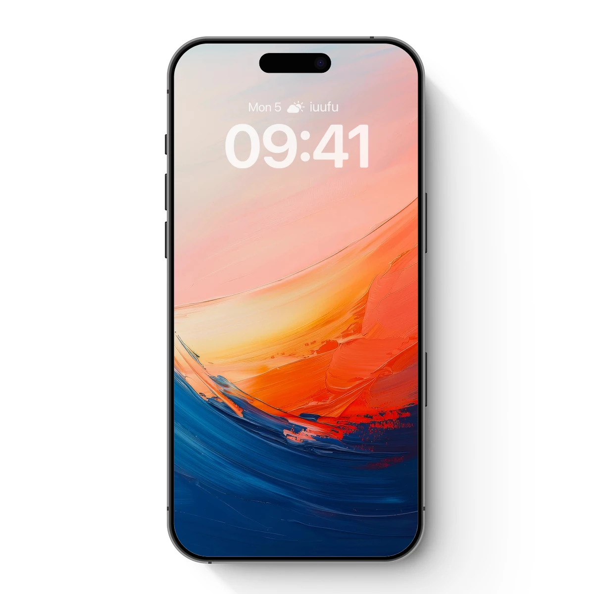 Abstract Ocean Wave: Fusion of Blue and Coral Swirls