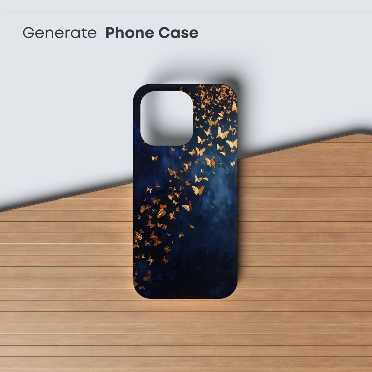 Golden Butterflies in Midnight Flight - Image 3