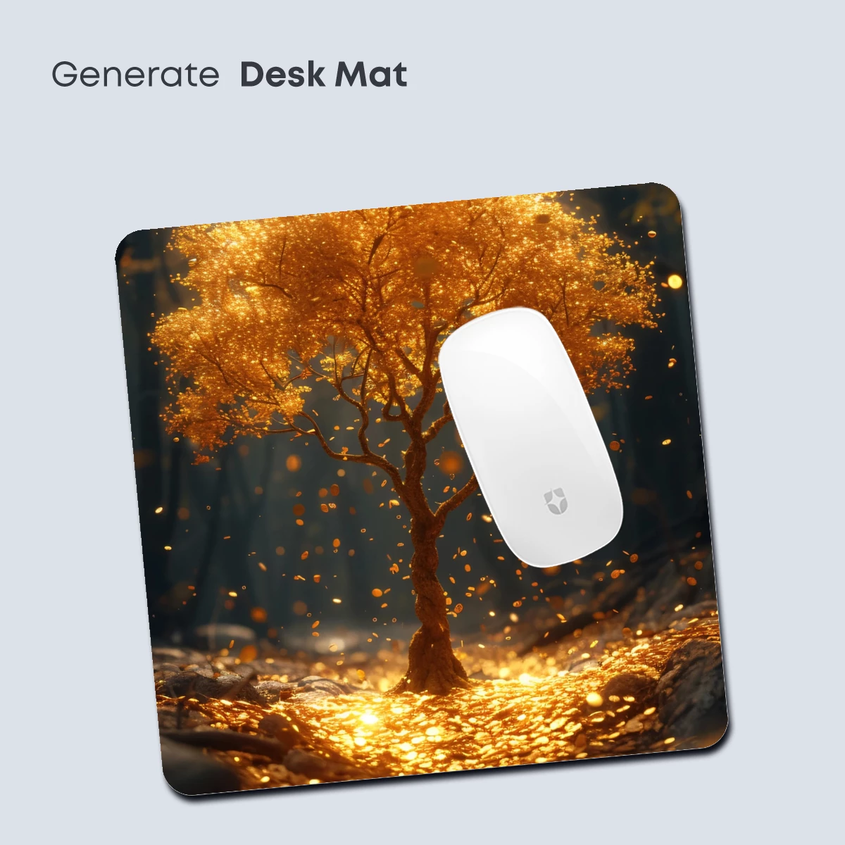 Golden Tree of Light: Mystical Forest Glow - Image 4