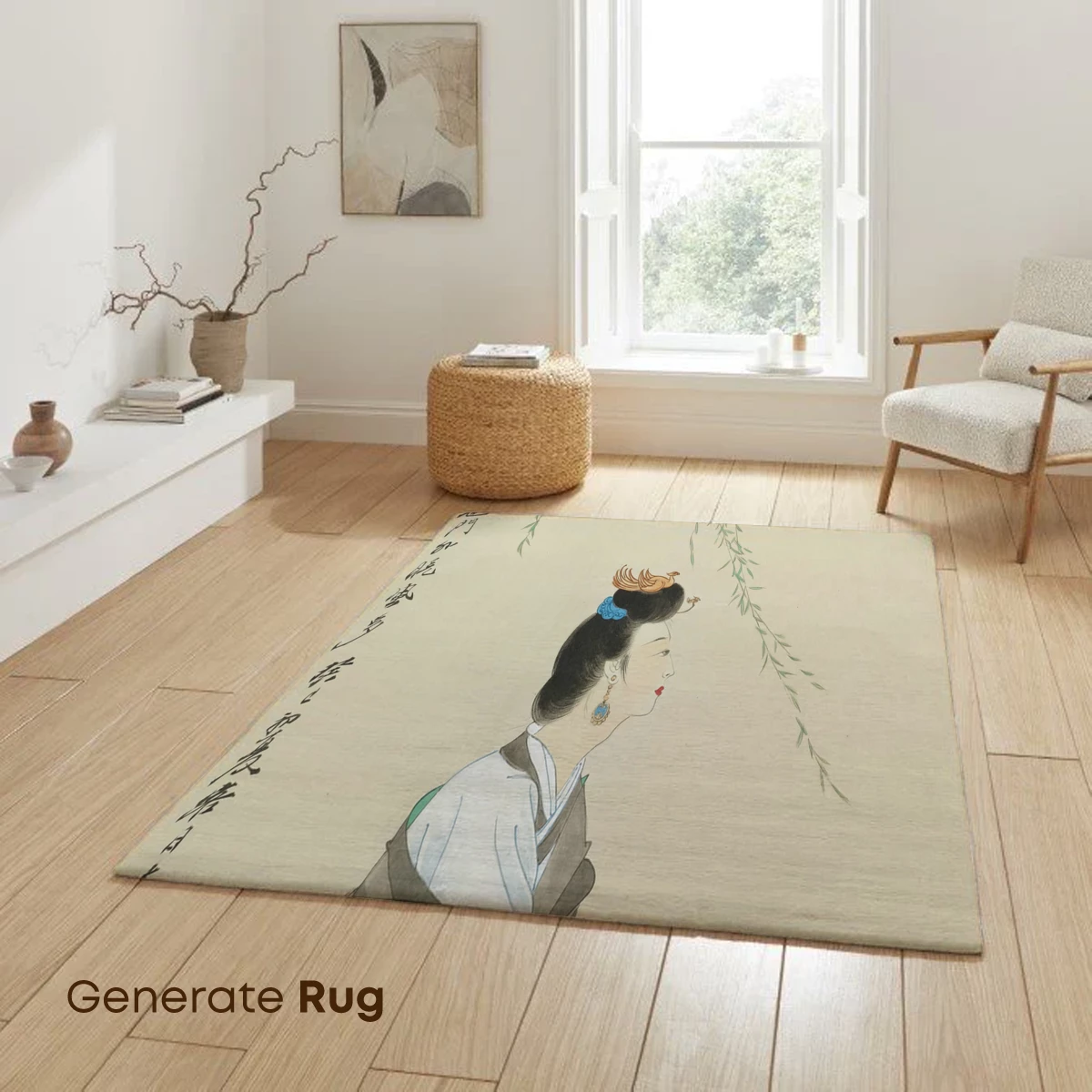 Elegant Hanfu Lady Under Willow Boughs - Image 6