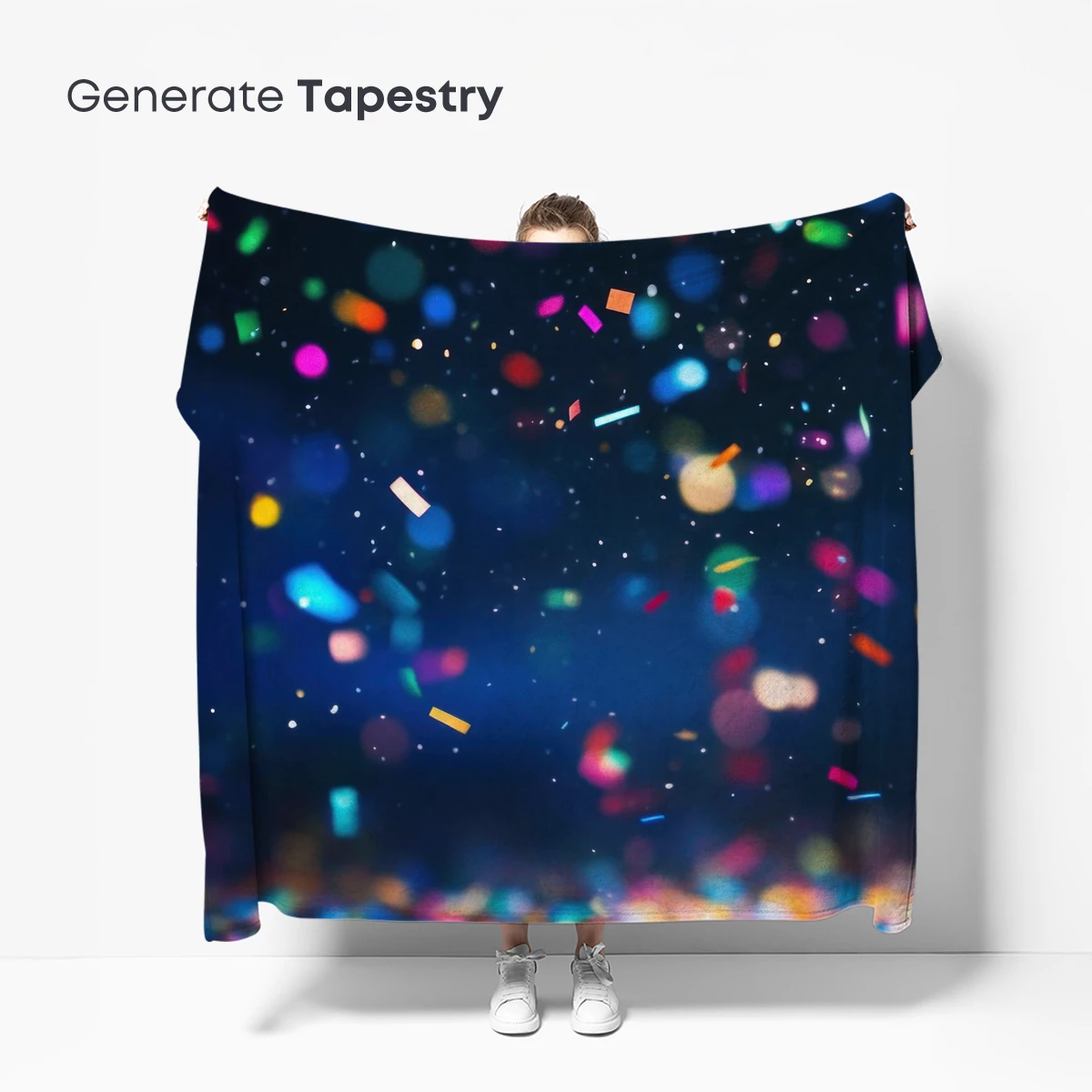 Confetti Night Sky: Festive Bokeh Bliss - Image 5