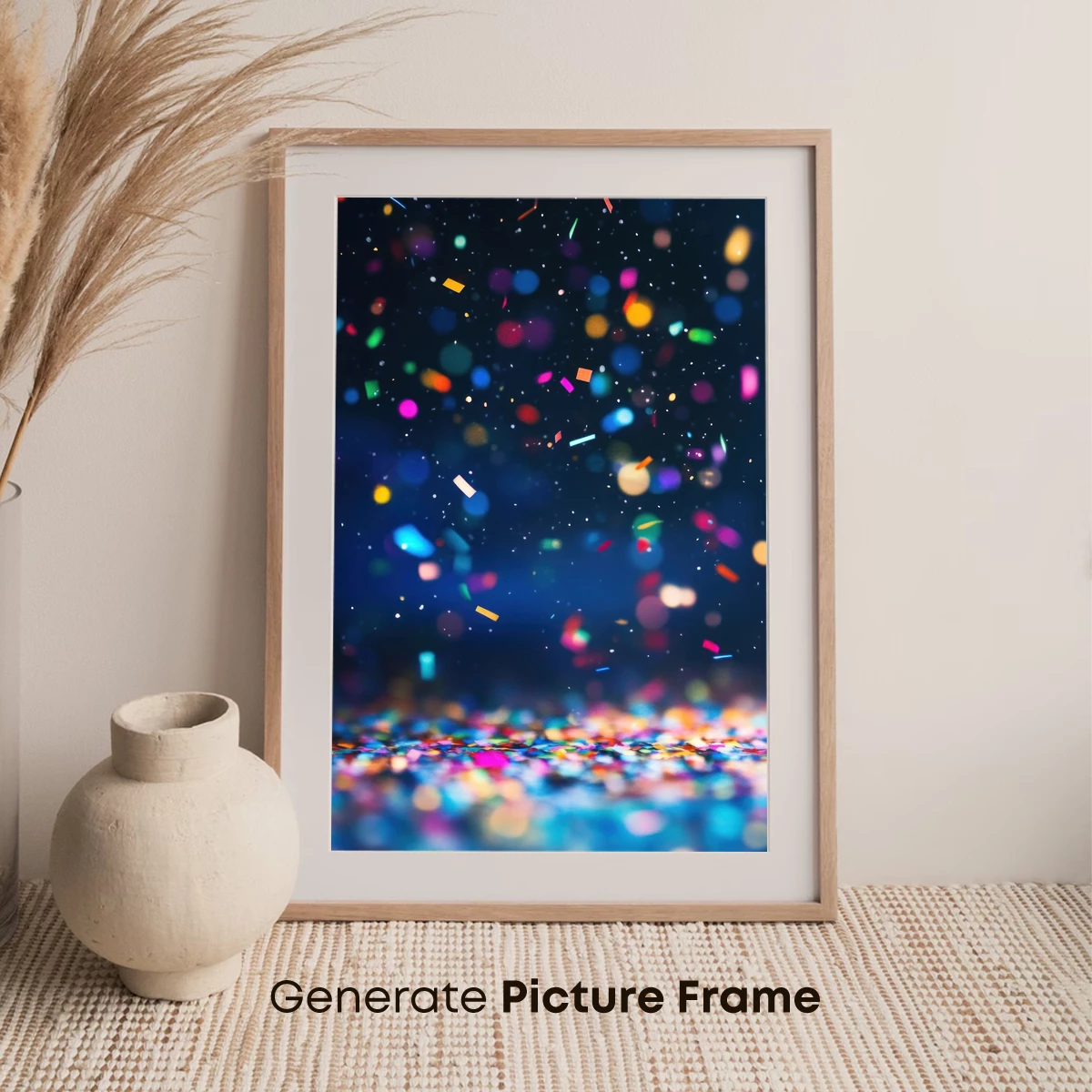 Confetti Night Sky: Festive Bokeh Bliss - Image 7