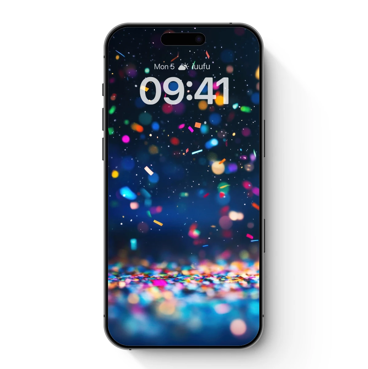 Confetti Night Sky: Festive Bokeh Bliss