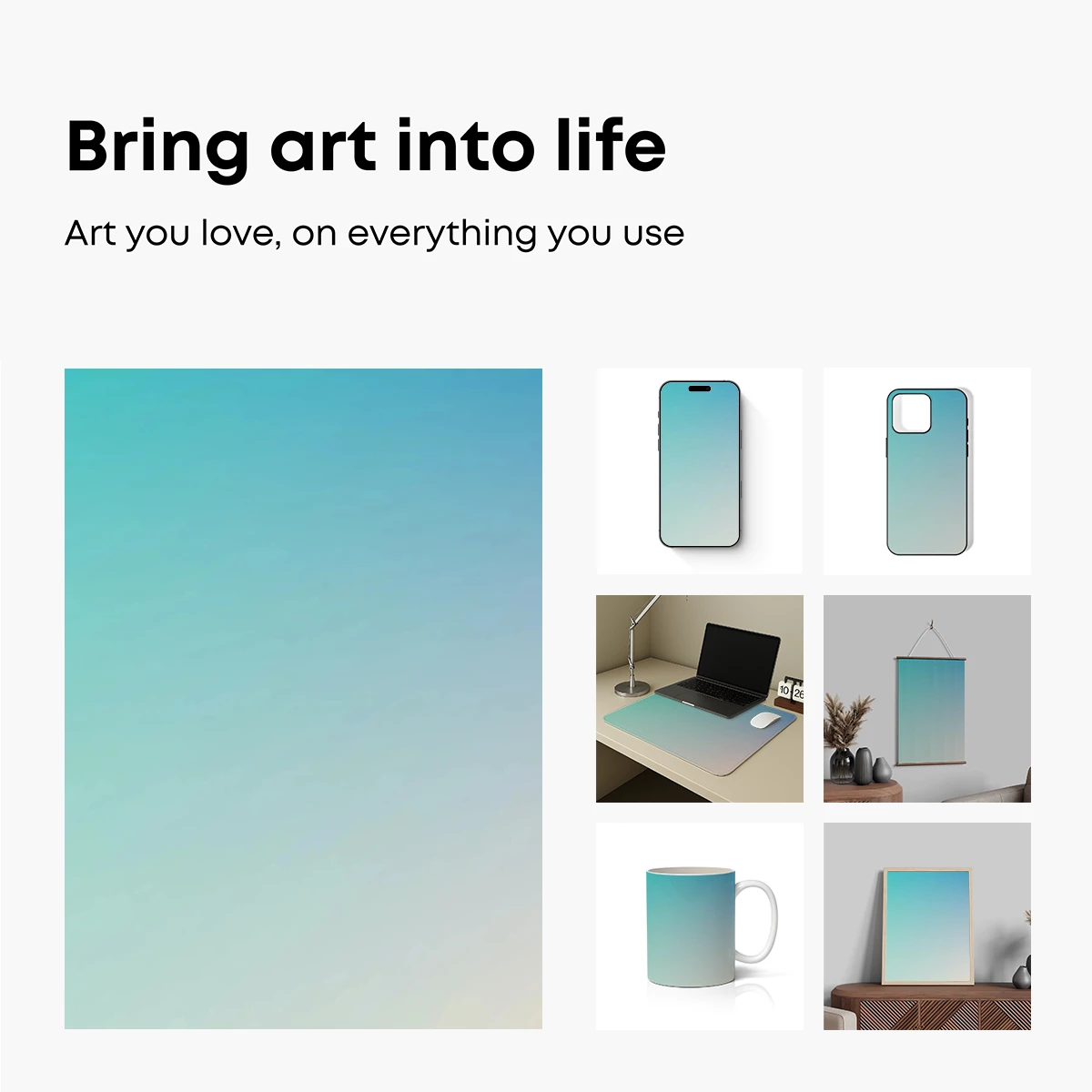 Gradient Serenity: Ethereal Color Flow - Image 2