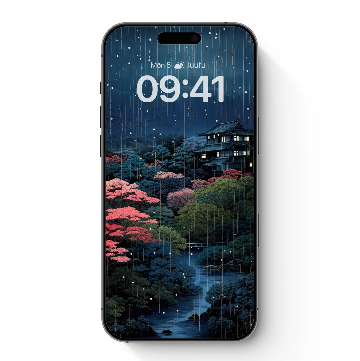 Enchanted Rainy Night at the Temple Garden