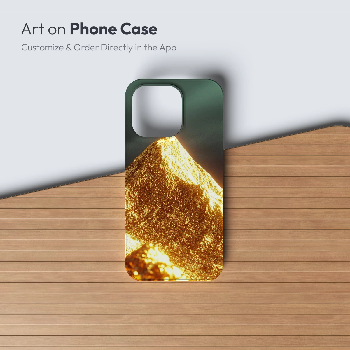 Golden Peak Under Stormy Skies - Image 3