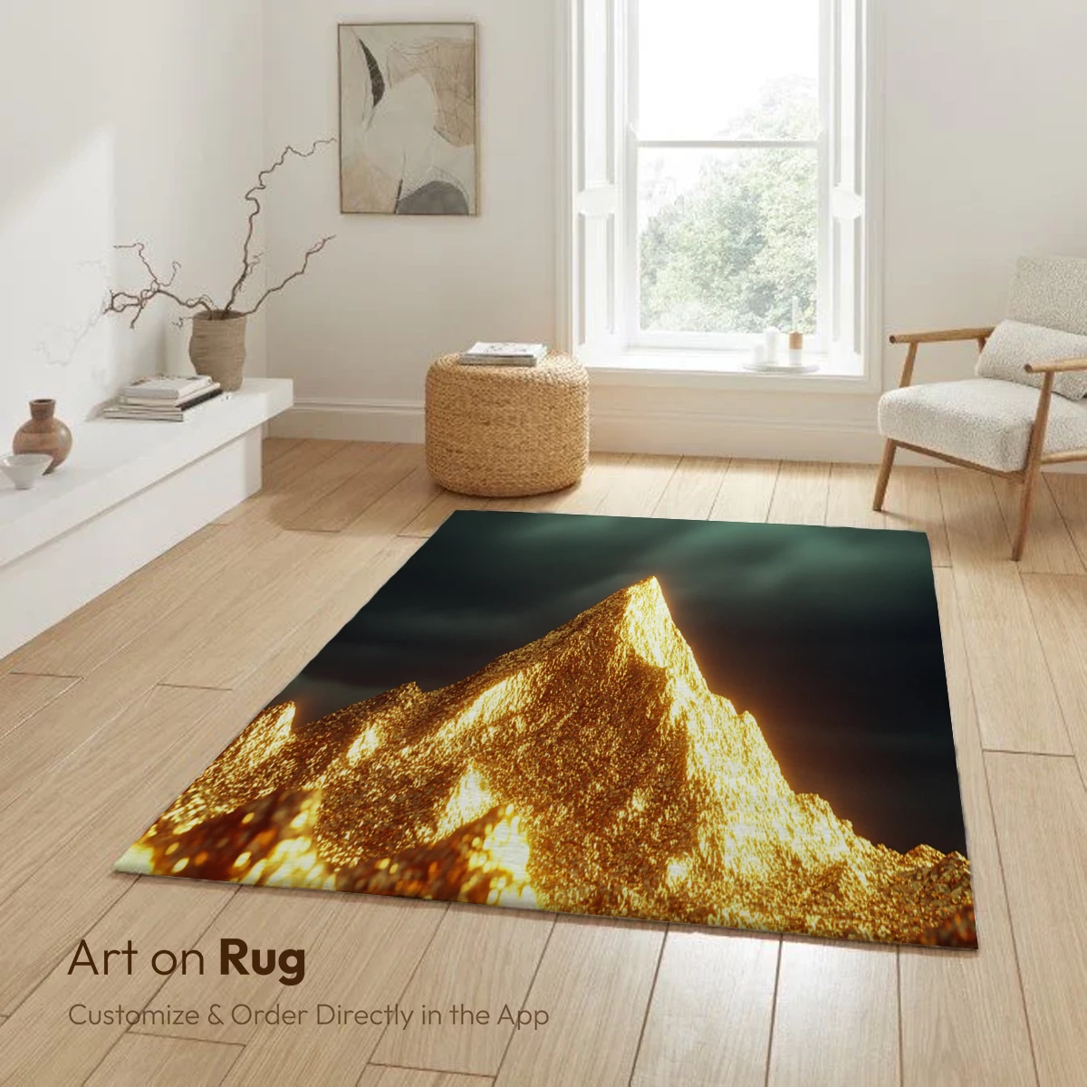 Golden Peak Under Stormy Skies - Image 6