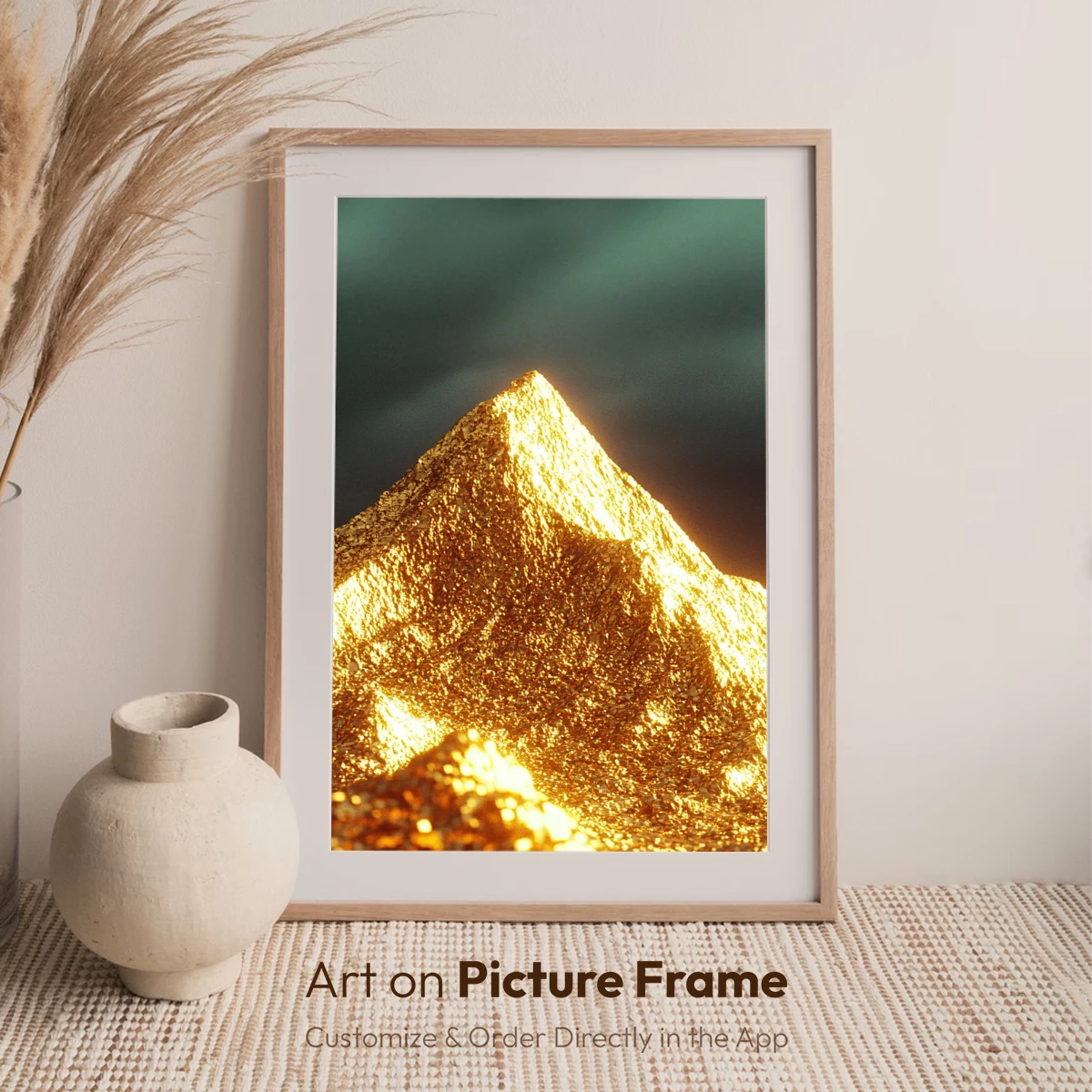 Golden Peak Under Stormy Skies - Image 7